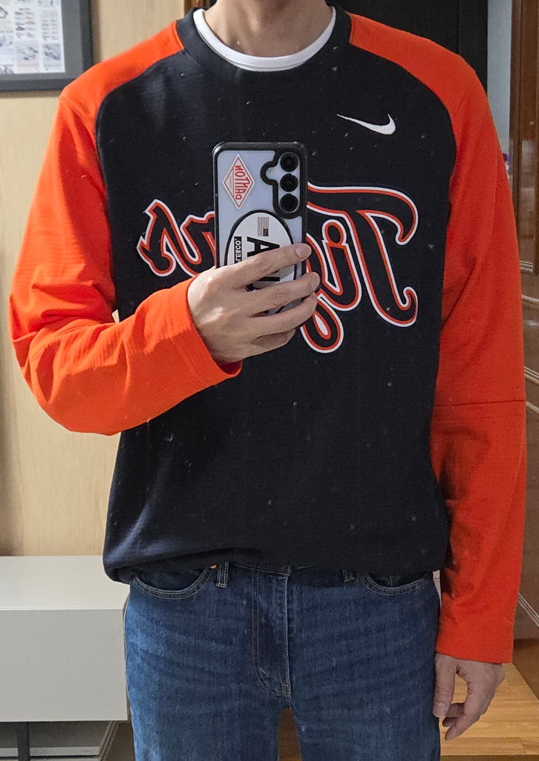 (착샷) 디트로이트 타이거즈 유니폼 져지 트레이닝 탑 드릴탑  상품이미지10