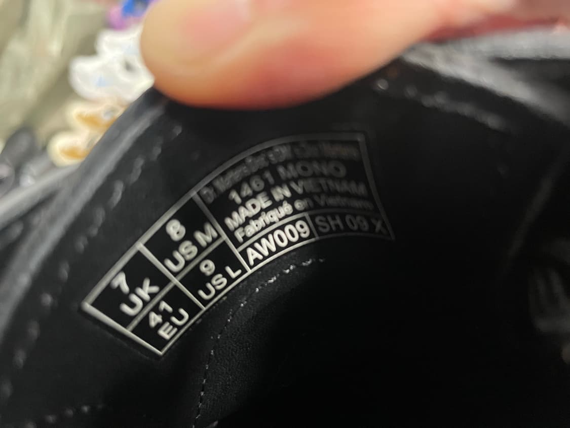 닥터마틴 1461 모노 UK7 상품이미지8