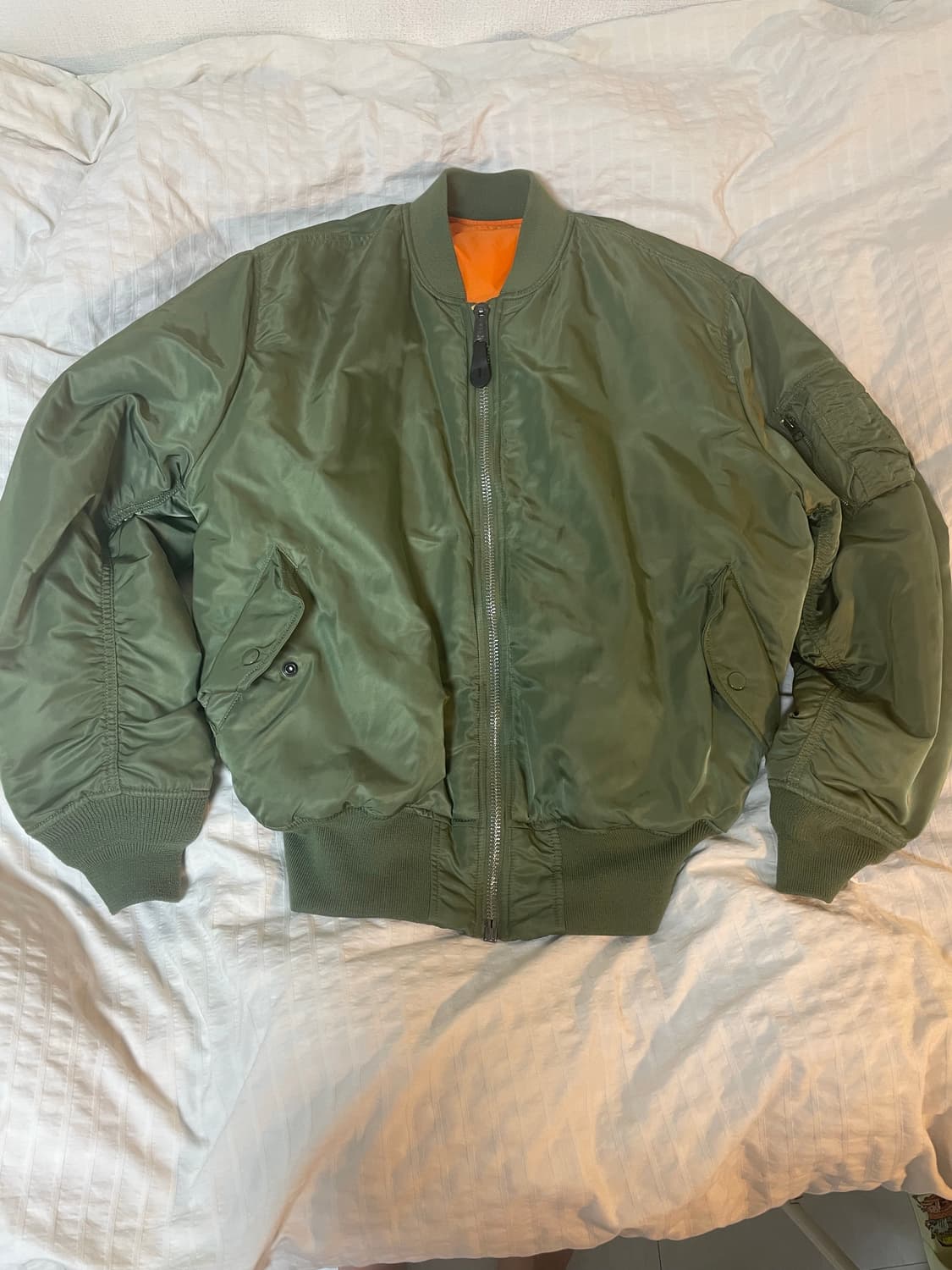 XL 알파인더스트리 ma-1 세이지 그린 ( 카키 상품이미지1