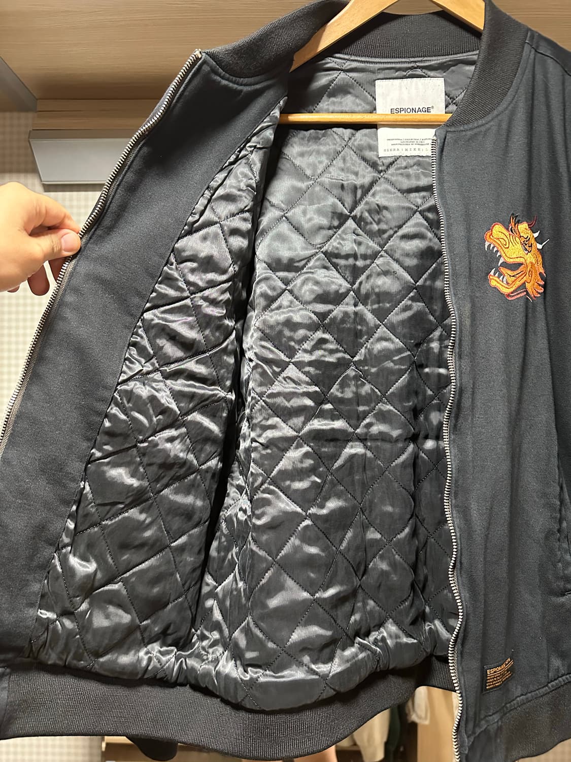 에스피오나지 이순신 거북선 스카쟌 자켓 블랙 L 상품이미지4