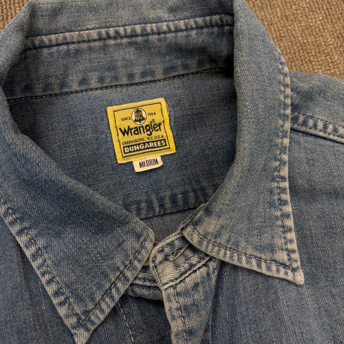 wrangler 랭글러 빈티지 데님 셔츠  m  상품이미지2