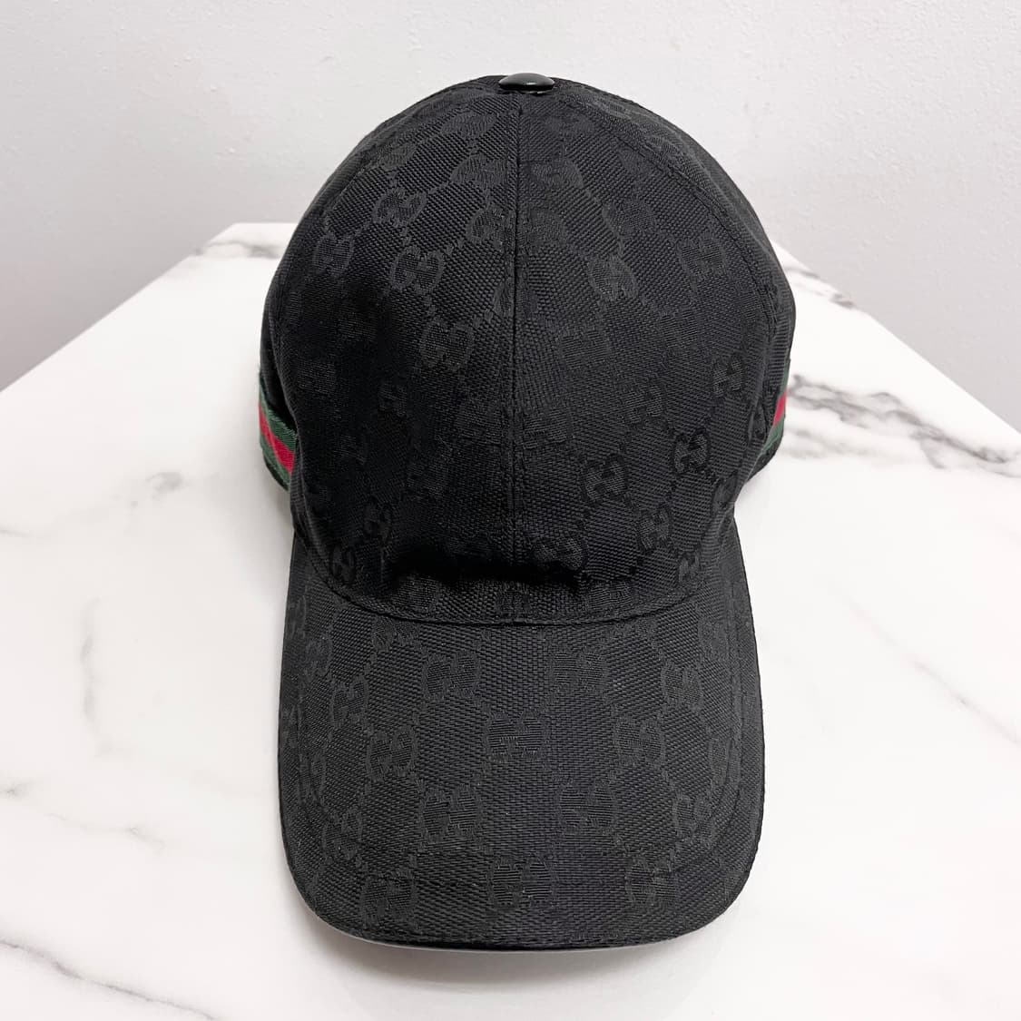 [S+급/정품] 구찌 웹 GG 모자 볼캡 블랙 상품이미지4