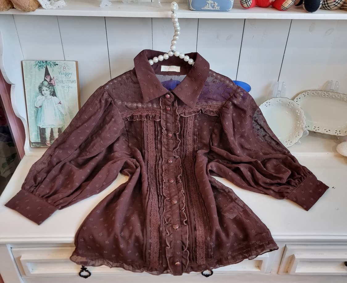 리즈리사 초코무드  블라우스 상품이미지6