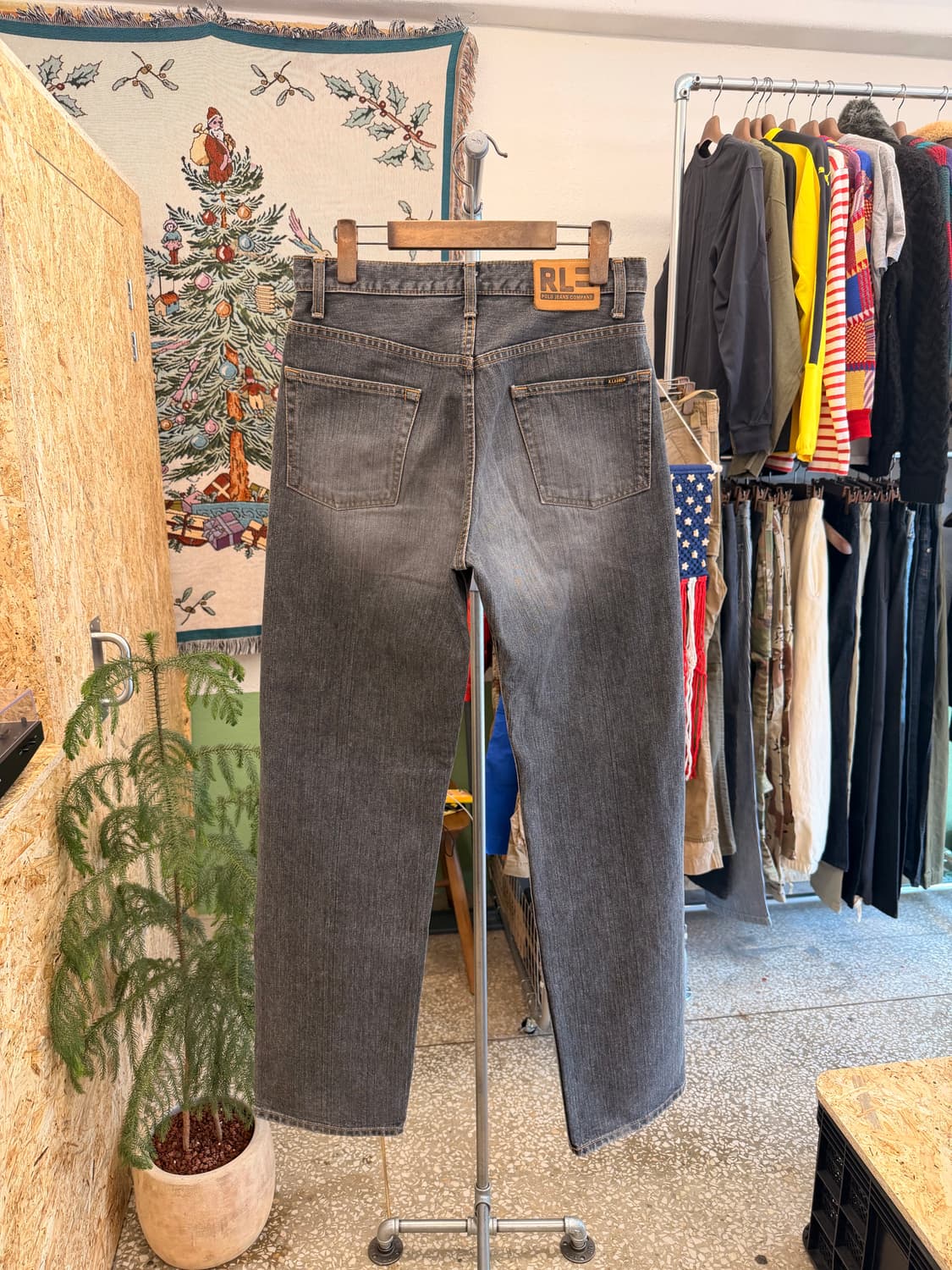 폴로 진스 블랙워싱 데님 팬츠 30 상품이미지2