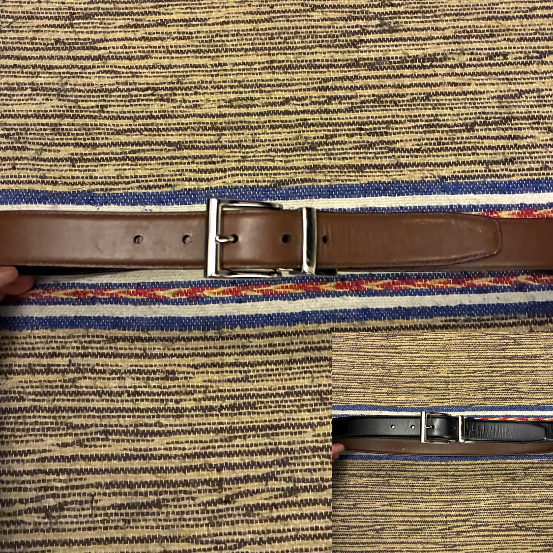 (30~33)POLO 폴로랄프로렌 리버시블 양면 레더벨트 가죽벨트 상품이미지1