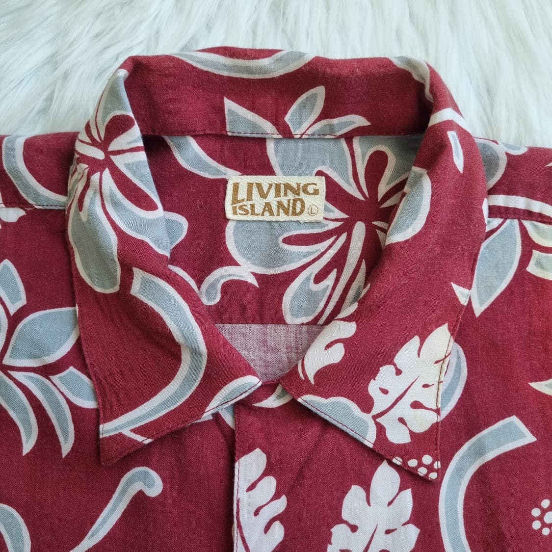 LIVING ISLAND 플라워 하와이안 셔츠 2012 상품이미지3