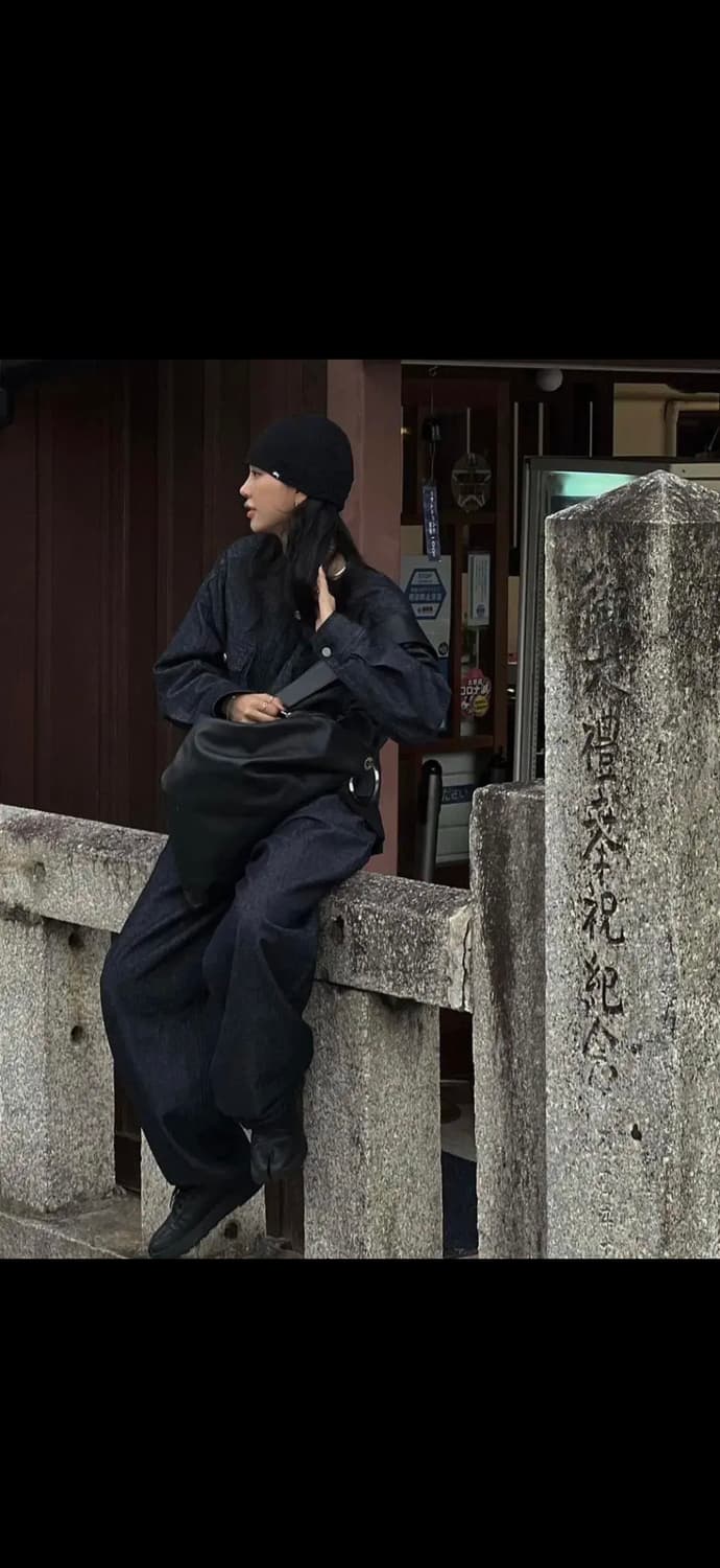 트리밍버드 원버튼 데님자켓 상품이미지1