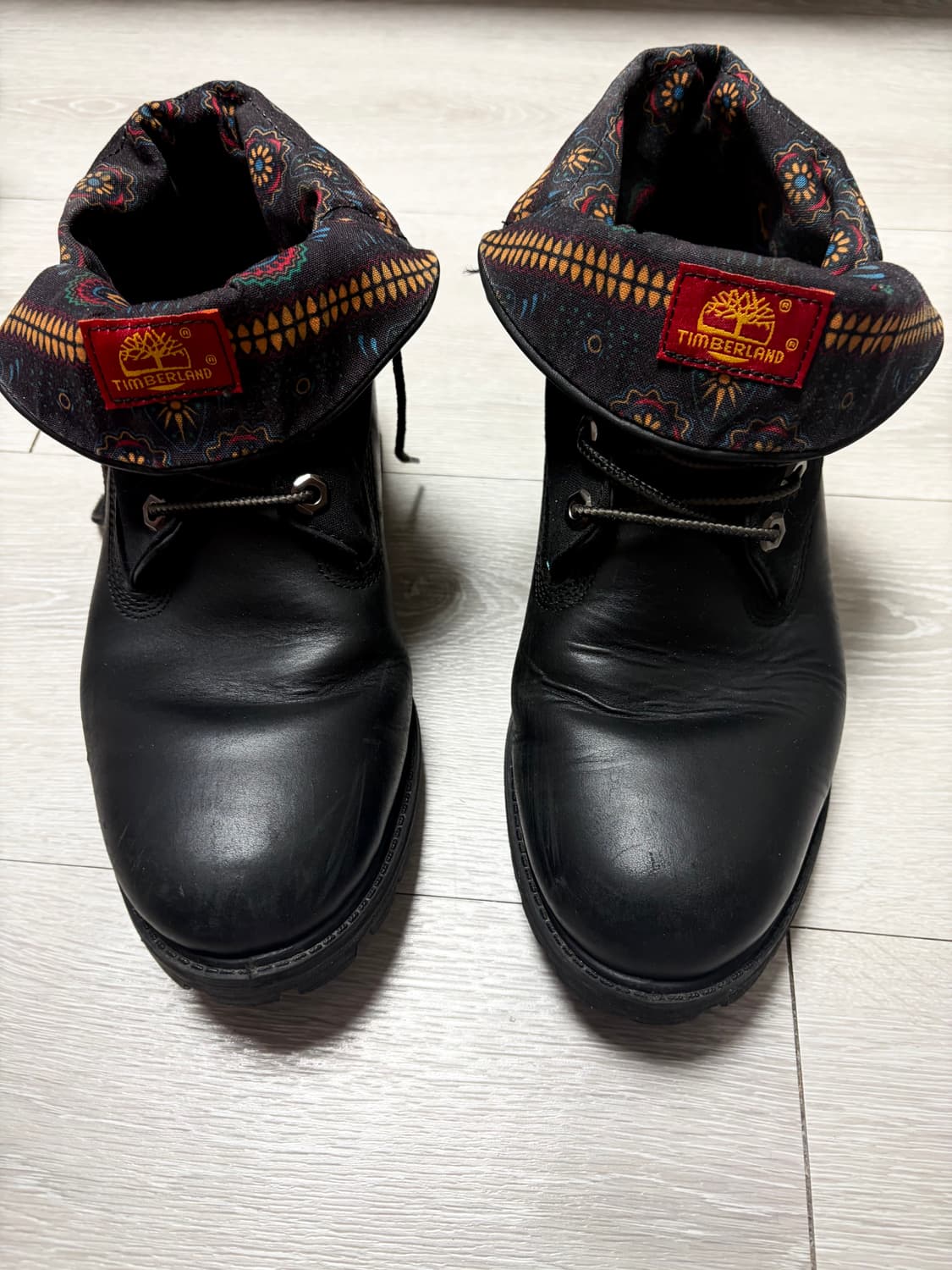팀버랜드 롤탑 부츠 블랙 & 나바호 패턴 상품이미지2