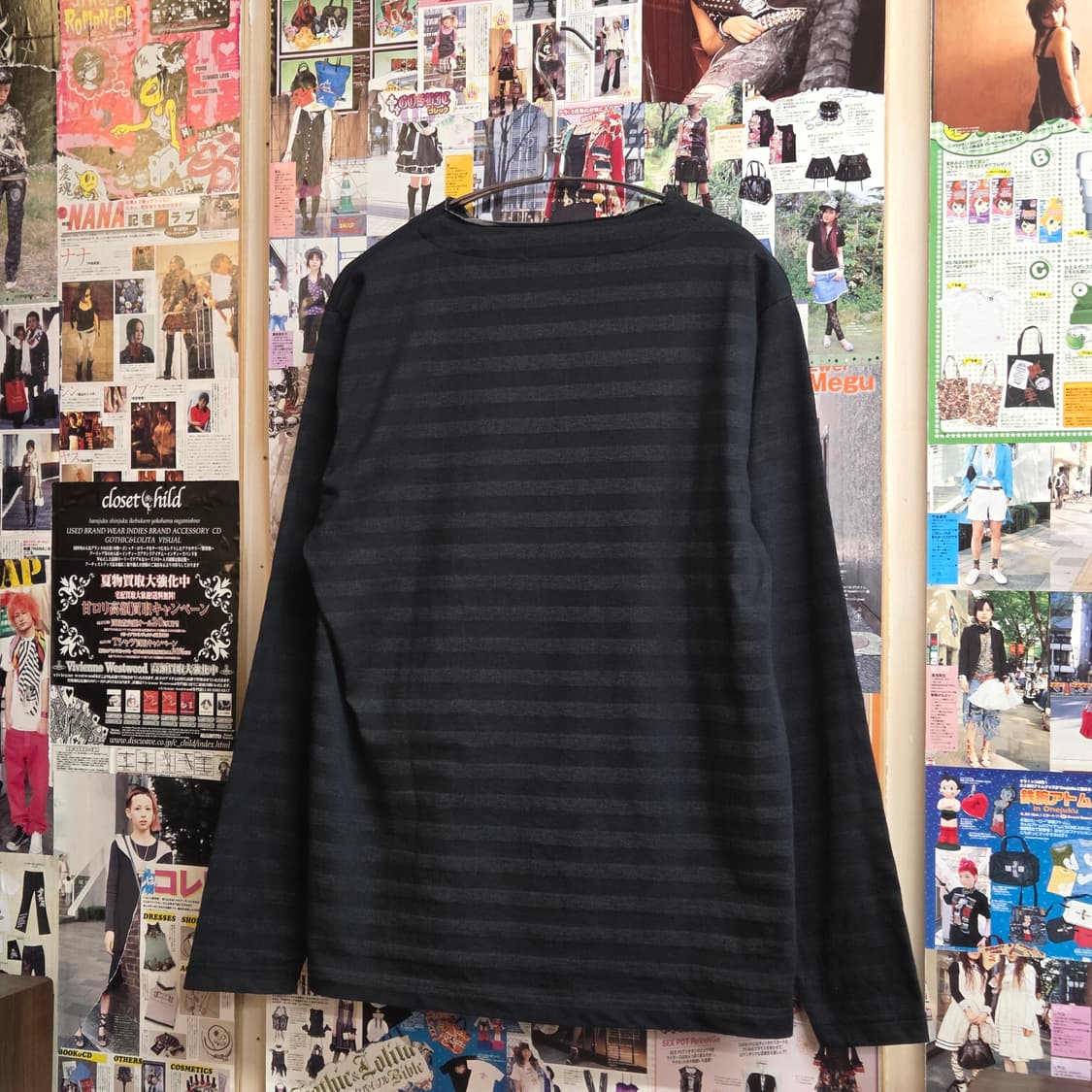 JPN 스트라이프 아일렛 롱슬리브 상품이미지5