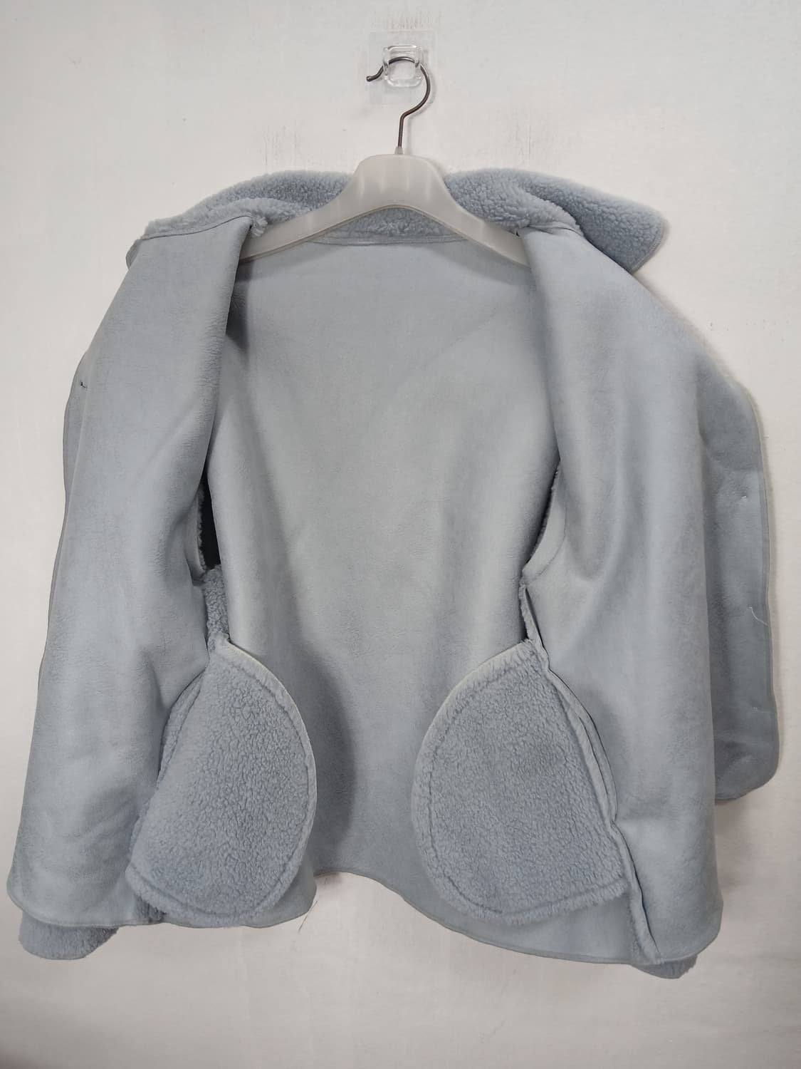 뽀글이 퍼자켓 하늘색 88 XL  새제품 상품이미지7