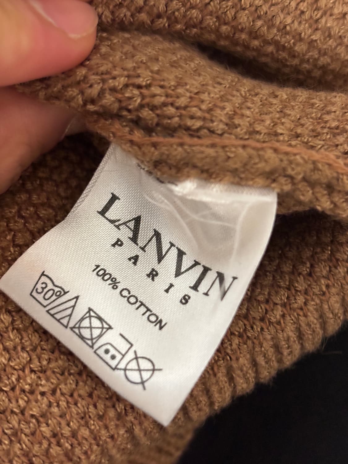 랑방 명품 브라운 넥라인 포인트 니트 상품이미지6