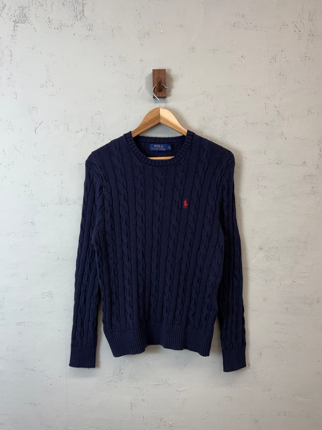폴로랄프로렌 케이블니트 네이비 상품이미지1