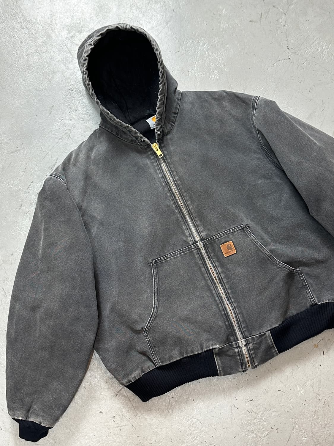 OG 칼하트 J130 BLK 액티브 자켓 칼하트 후드 자켓 상품이미지5