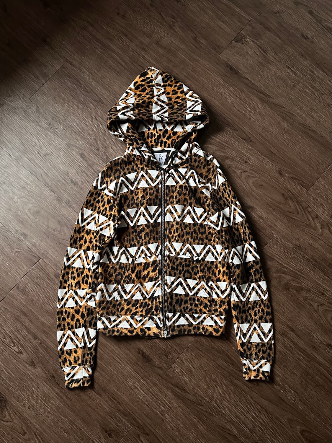 Joyrich 레오파드 & 지그재그 후드집업 상품이미지8