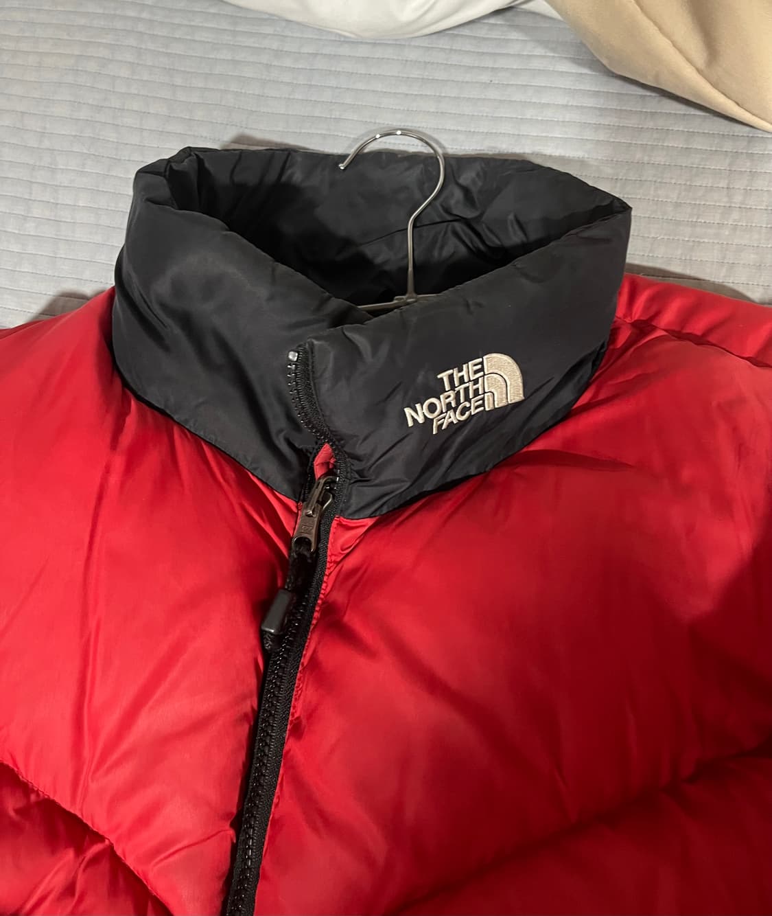 올드 노스페이스 다운자켓 2xl 넥라인 로고 상품이미지2