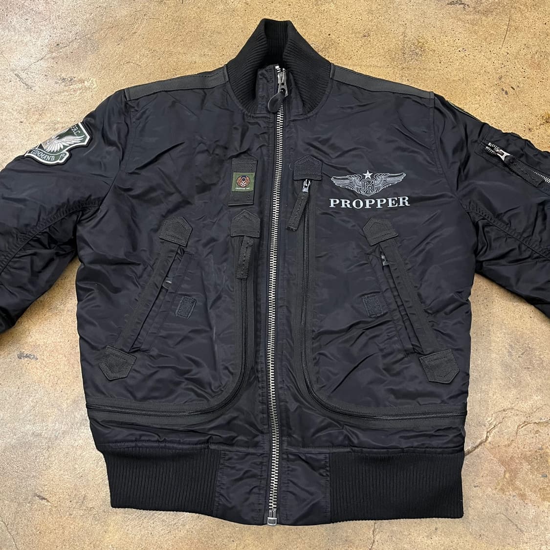 [정품/M] 프로퍼 블랙 MA-1 항공 점퍼 b19 상품이미지3