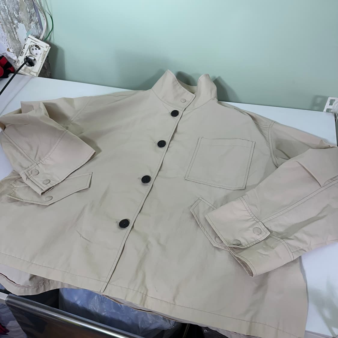 우먼OS 스튜디오톰보이 오버핏 나일론 바막자켓 상품이미지1