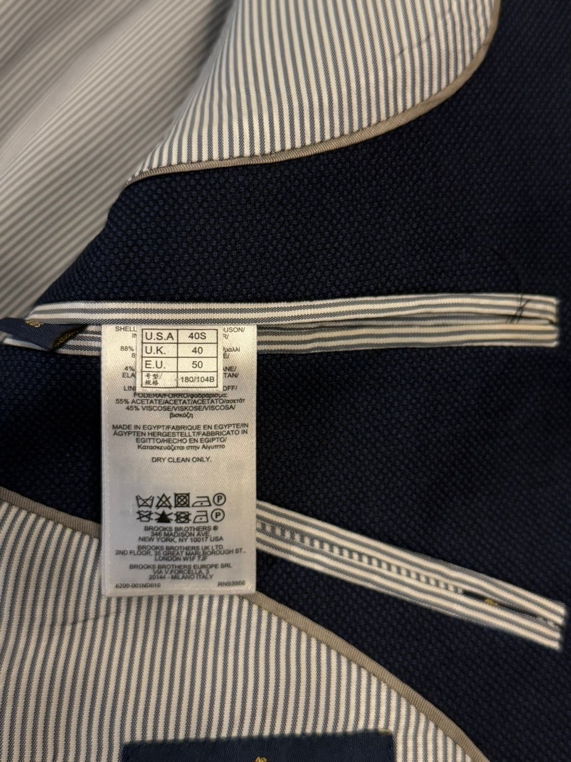 브룩스 브라더스 테일러드 자켓 100~103 상품이미지9