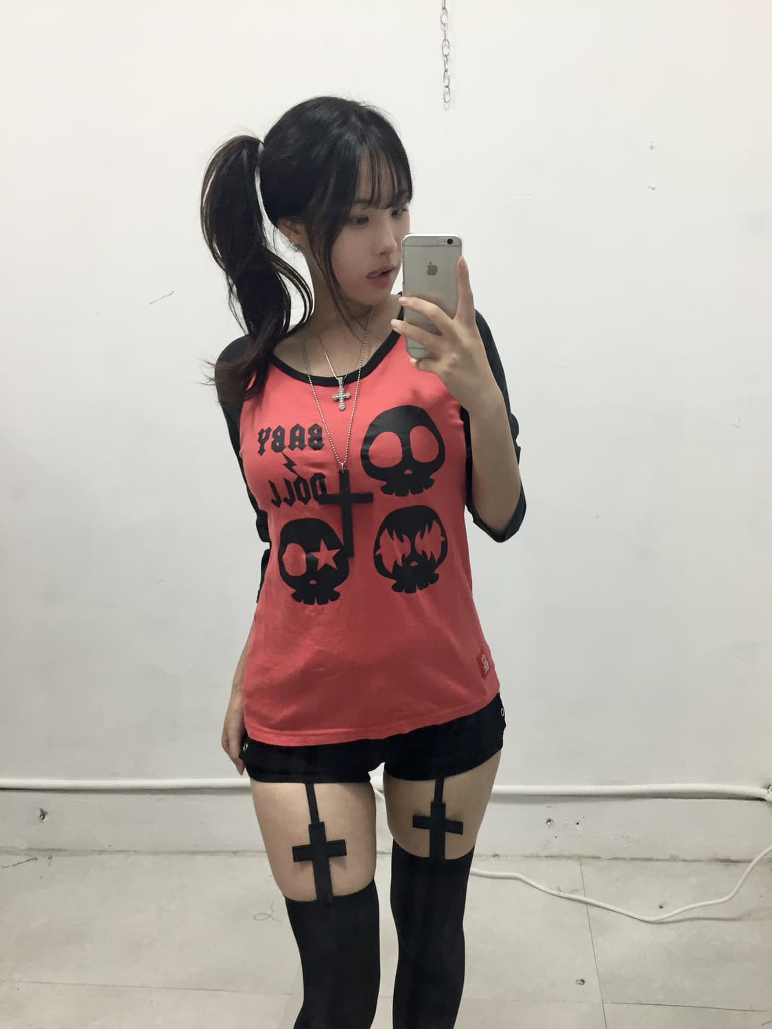 [BABY DOLL] 베이비돌 스컬 펑크 롱슬리브 상품이미지1