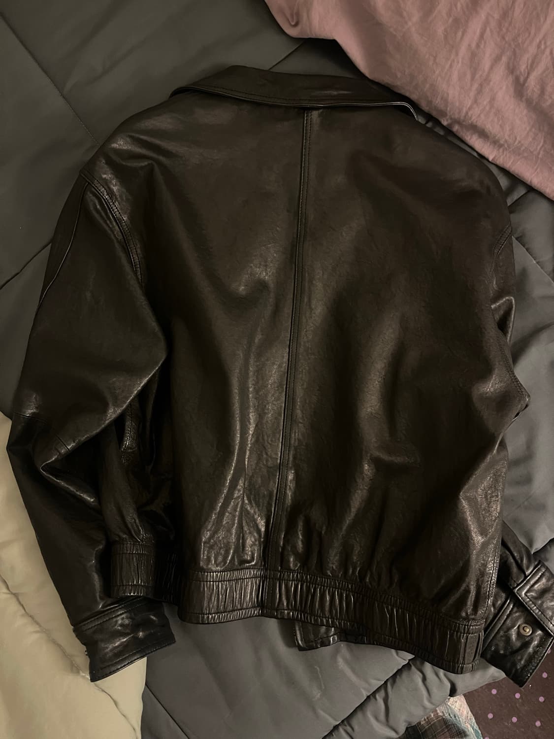 램스킨 워싱 레더자켓 상품이미지8