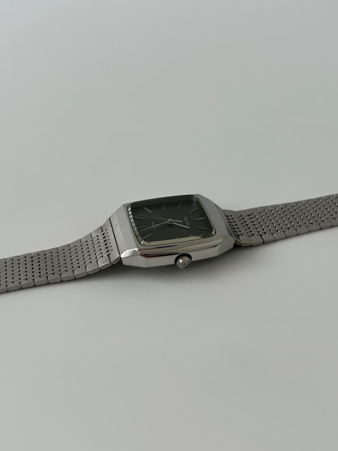 80s chacole dial silver sqaure requartz 상품이미지5