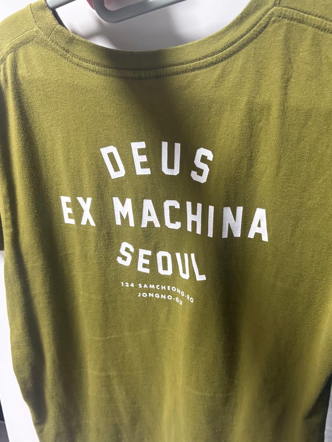 (키즈) 데우스 엑스 마키나 컬리지 삼청 티셔츠 로버 그린 상품이미지4