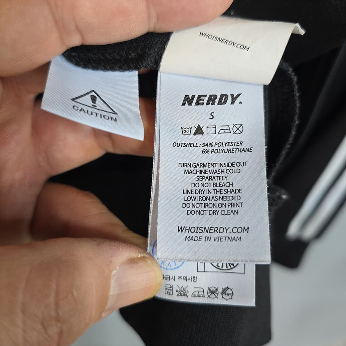 널디(NERDY) 트랙 집업 자켓 블랙 S 상품이미지6