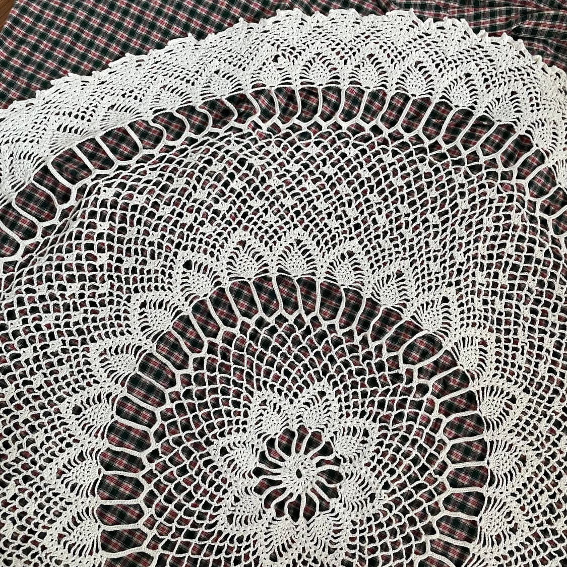 빈티지 크로쉐 뜨개 원형매트 상품이미지6