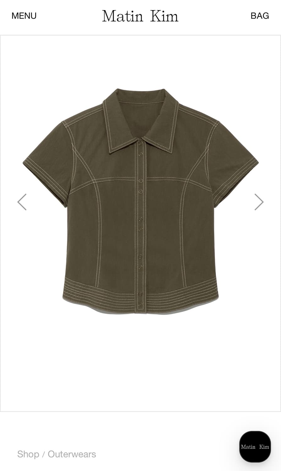 구해요!! 삽니다! 마뗑킴 STITCH POINT SLIM SHIRKET 상품이미지1