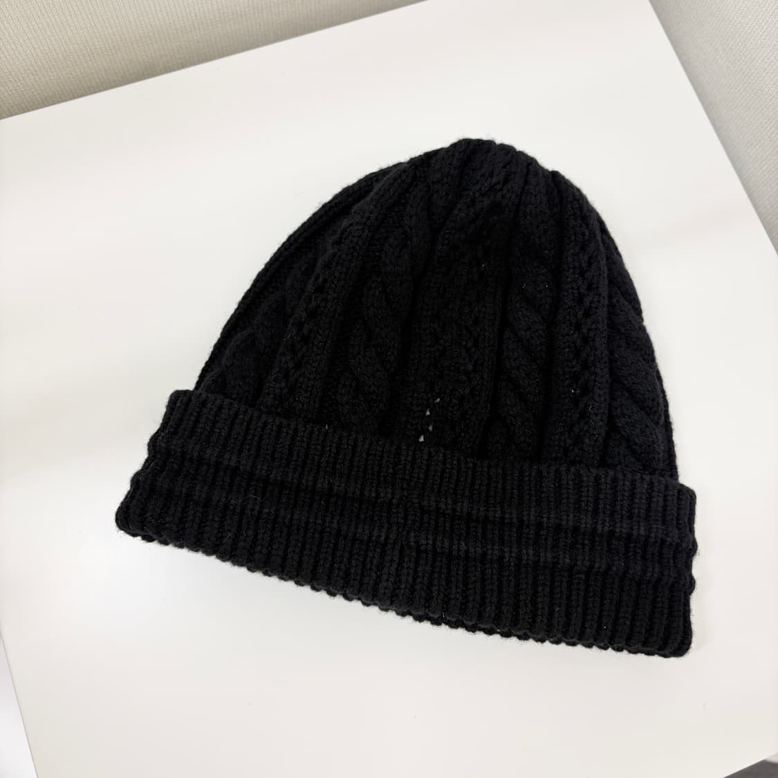 비비안 웨스트우드 케이블 니트 비니 블랙 상품이미지7