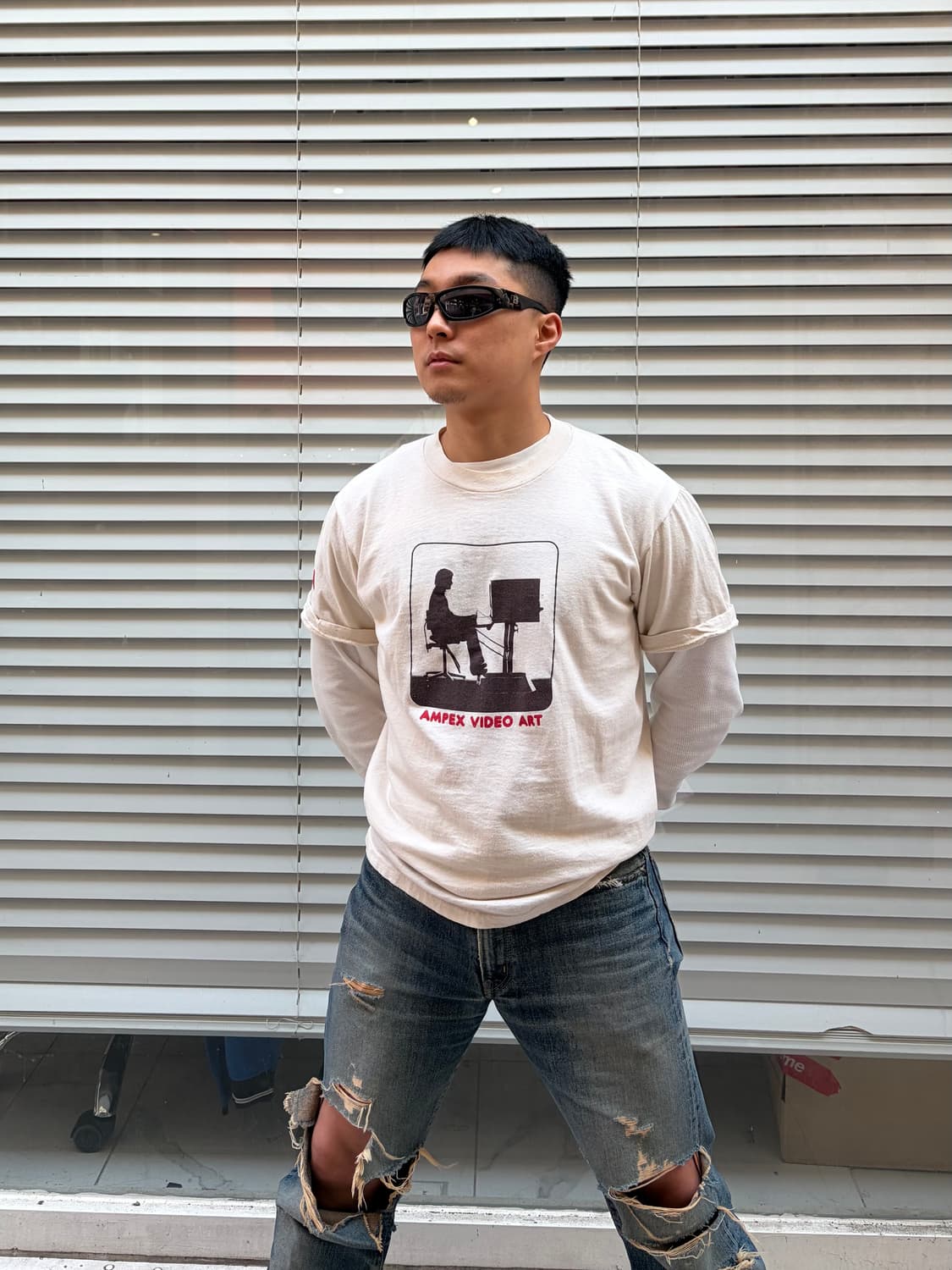 70’s Ampex Ava media art Achive single T 상품이미지1