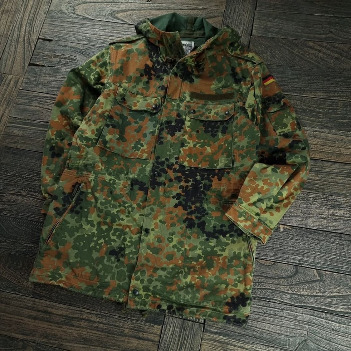 [독일군 빈티지] 카모 플랙탄 밀리터리 파카 야상 자켓 M18560 상품이미지1