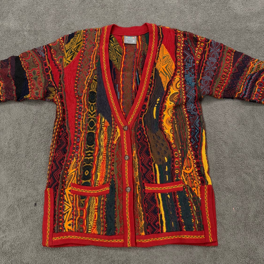 [ 정품/M ] 쿠지 빈티지 케이블 니트 가디건 상품이미지2