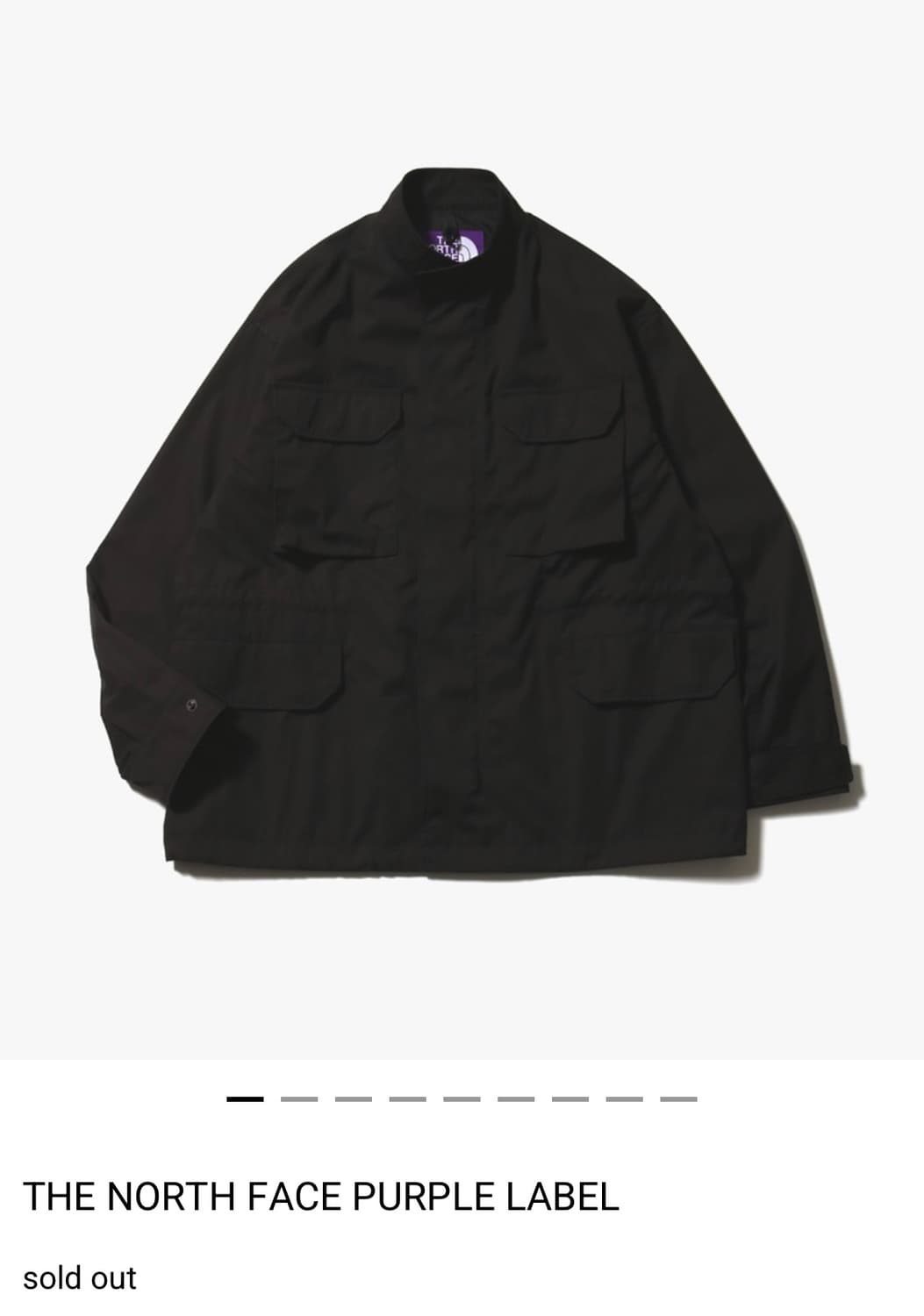 노스페이스 퍼플라벨 필드자켓 블랙 65/35 재킷 m65 상품이미지1