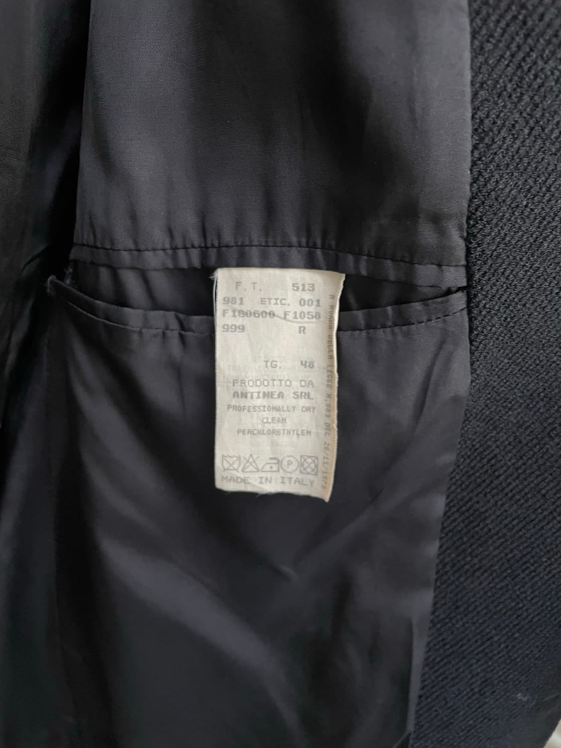 80-90's 알마니 아르마니 3버튼 블레이저 자켓 상품이미지7