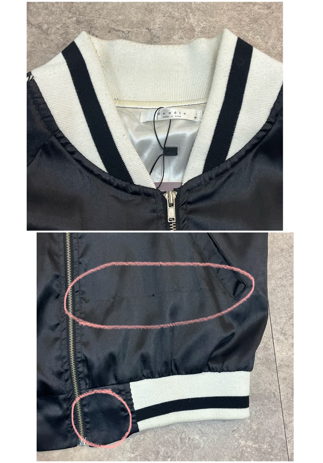 빈티지 자수 스카잔 블랙 M #csz3488 상품이미지4