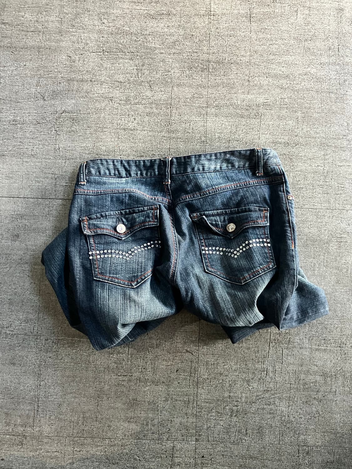 일본빈티지 Aias 핀터깔y2k 보헤미안 웨스턴데님팬츠 상품이미지1