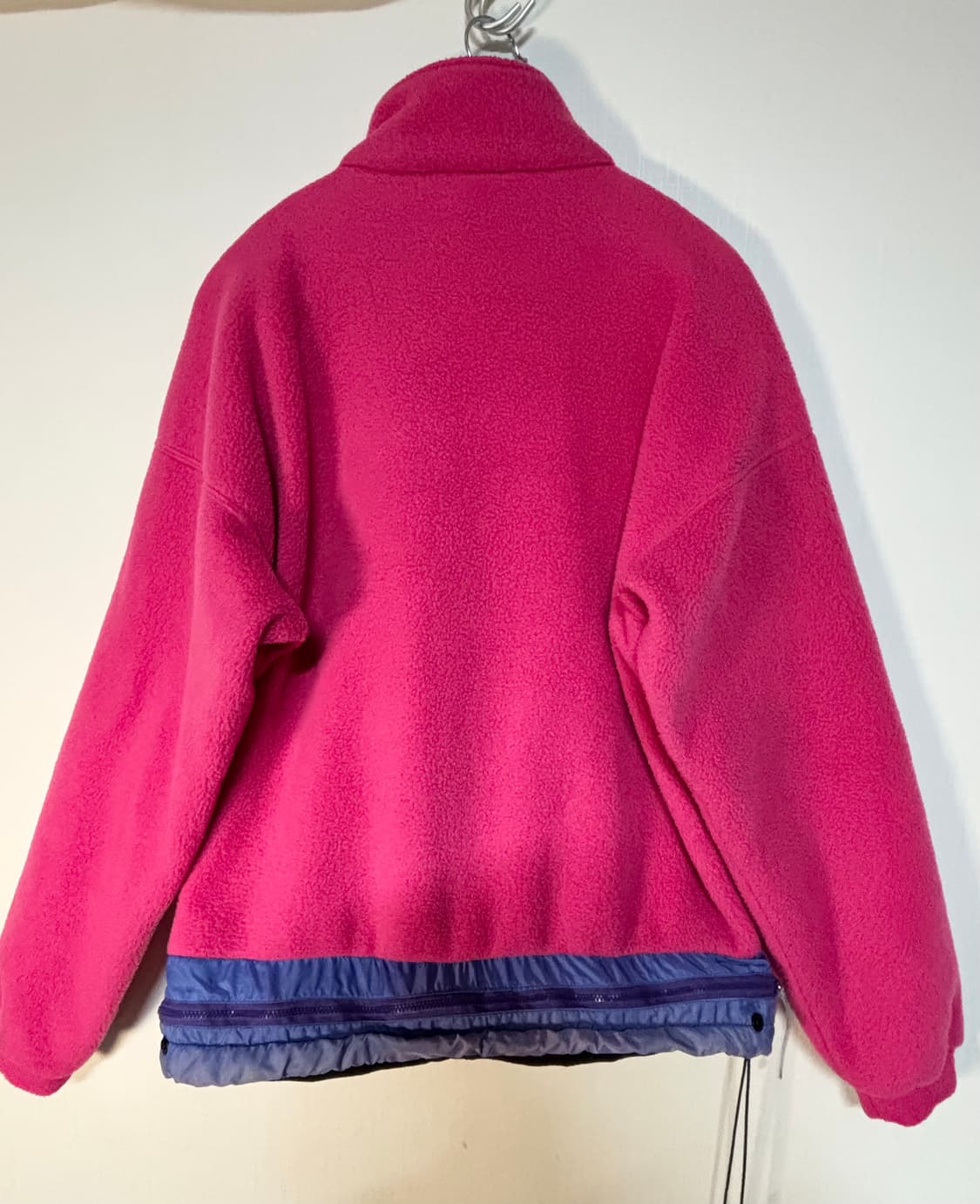 90s 올드 몽벨 플리스 자켓 핑크 후리스 나일론 점퍼 상품이미지2