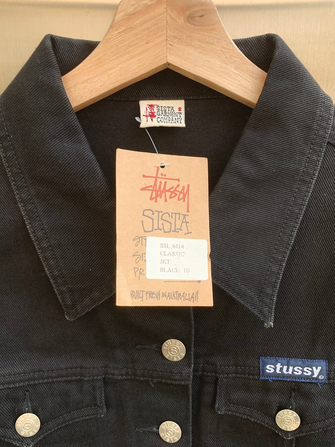 스투시 90’s 데님 트러커 자켓 (black)  상품이미지3