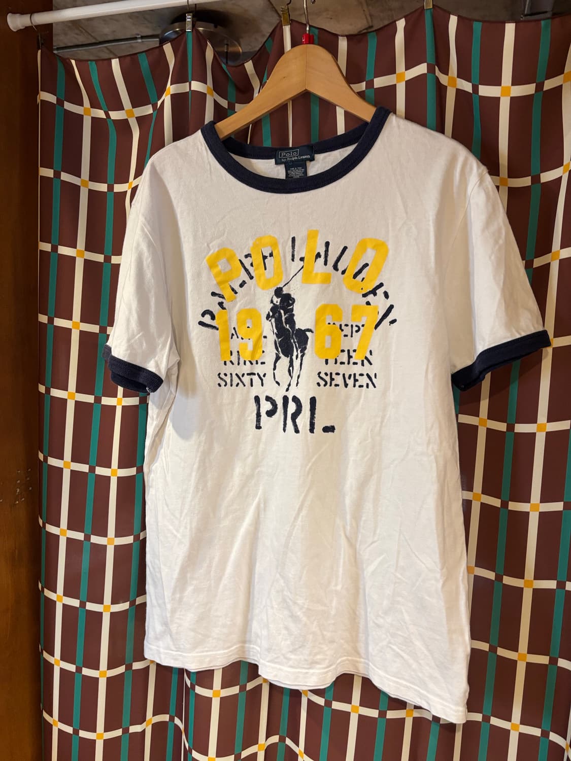 폴로 랄프로렌 링거 티셔츠 화이트 프린팅 상품이미지1