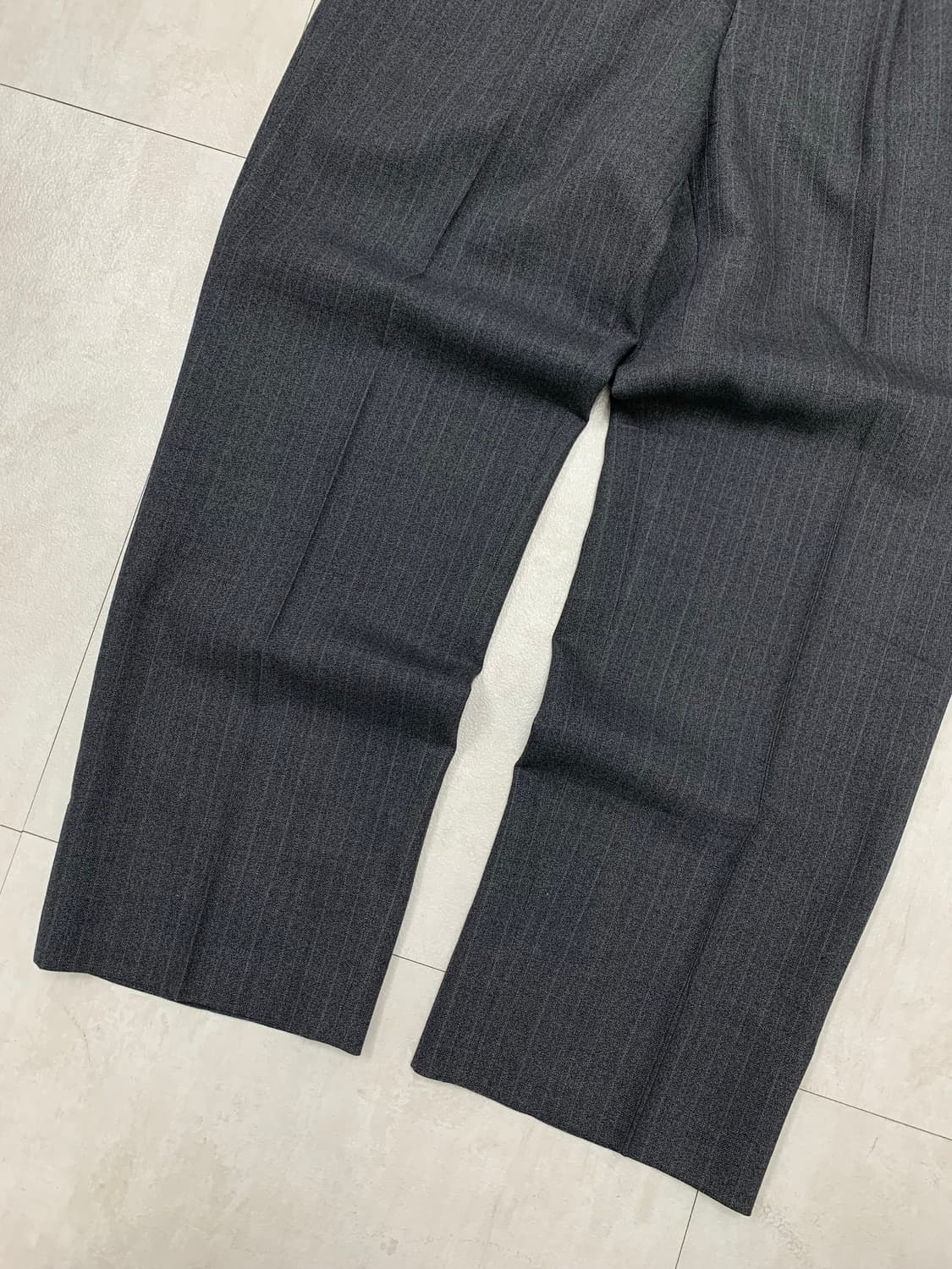 Ele-ku:i 블랙 스트라이프 슬랙스 #531 상품이미지3