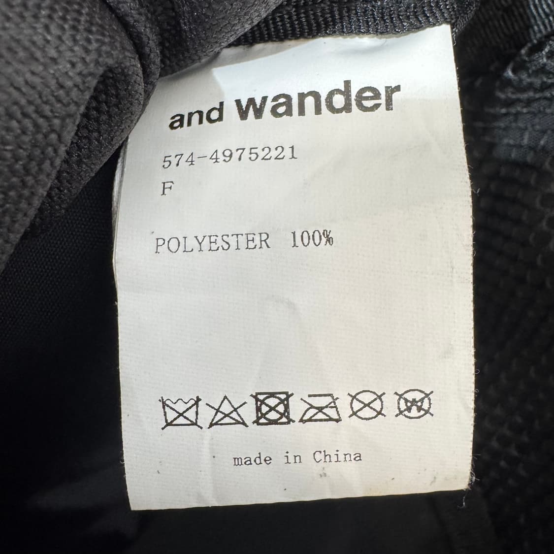 앤드원더 미니 백팩 블랙 ( OS/OLD-8258 ) 상품이미지5