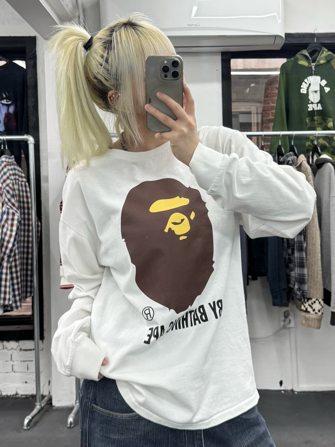 베이프 빅사루 롱슬리브 상품이미지4