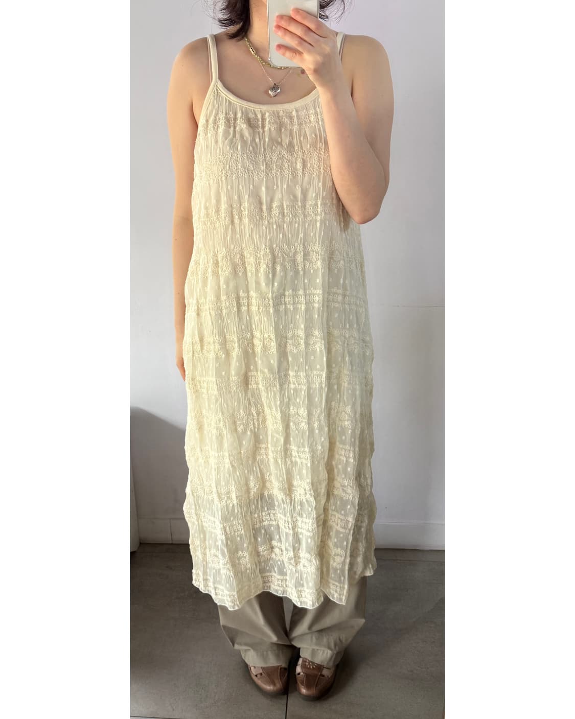 나시원피스 레이스원피스 레이어드 원피스  상품이미지1