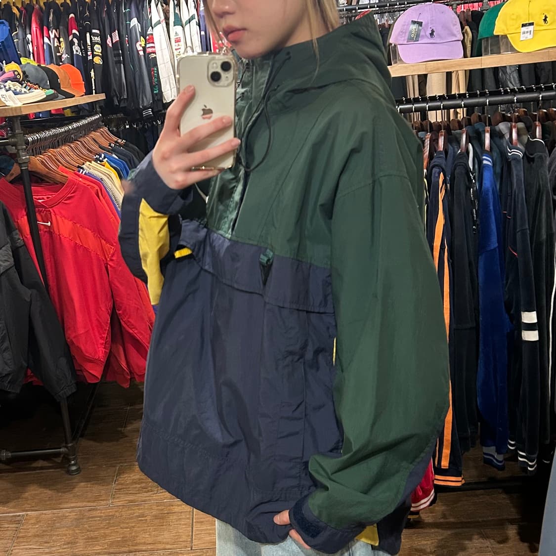 [HI] 나이키 아노락 카키&네이비 상품이미지4