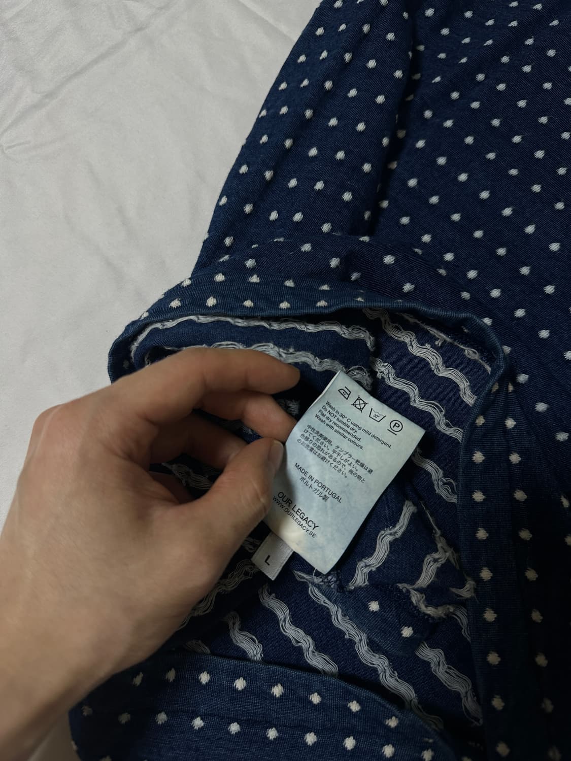 아워레가시 자카드 도트 티셔츠 상품이미지5