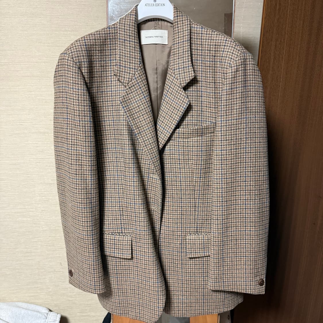 낫띵리튼 체크자켓 lavi single check jacket 상품이미지5