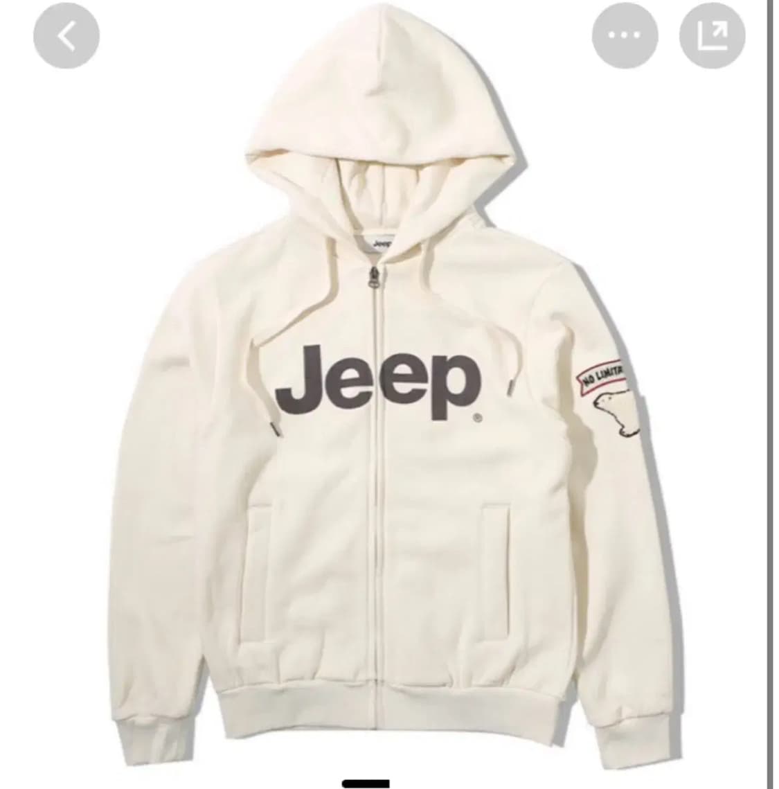 지프 폴라베어 후드집업 m 상품이미지1