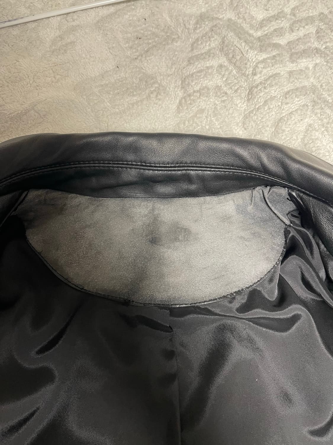 시스템 옴므 램스킨 양가죽 레더 블루종 자켓 블랙100 상품이미지8