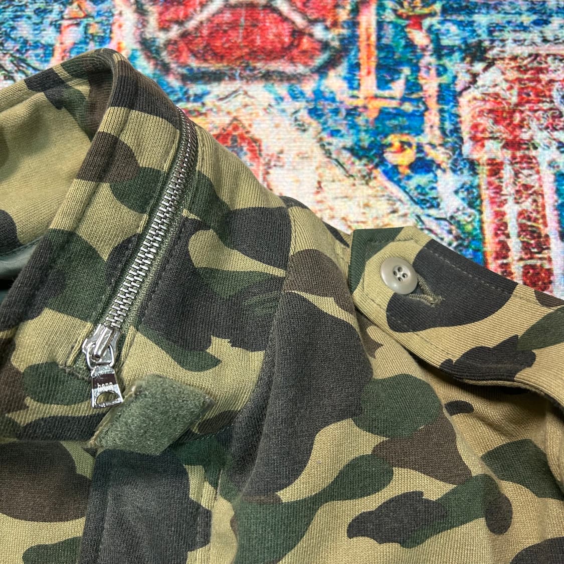 [L] 90s 베이프 녹계 M-65 자켓 상품이미지10